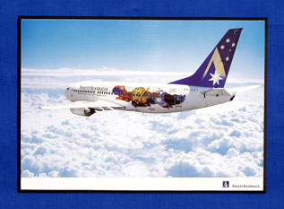 (image for) AIRCRAFT POSTER (B747-300, VH-INJ)